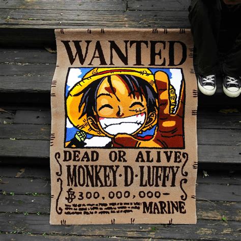 Luffy Wanted Poster Locarpet Craft