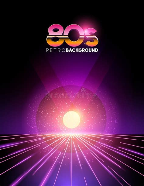 Retro 80`s Background Stock Vector Illustration Of Concept 85121270