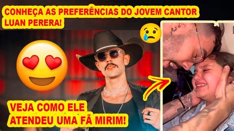 DESCUBRA NESTE VÍDEO AS PREFERÊNCIAS NO AMOR DO JOVEM CANTOR LUAN