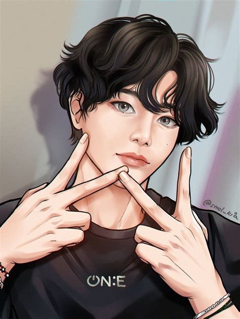 Pin By Namunamagar On Vkook Art Taehyung Fanart Photoshoot Bts Bts