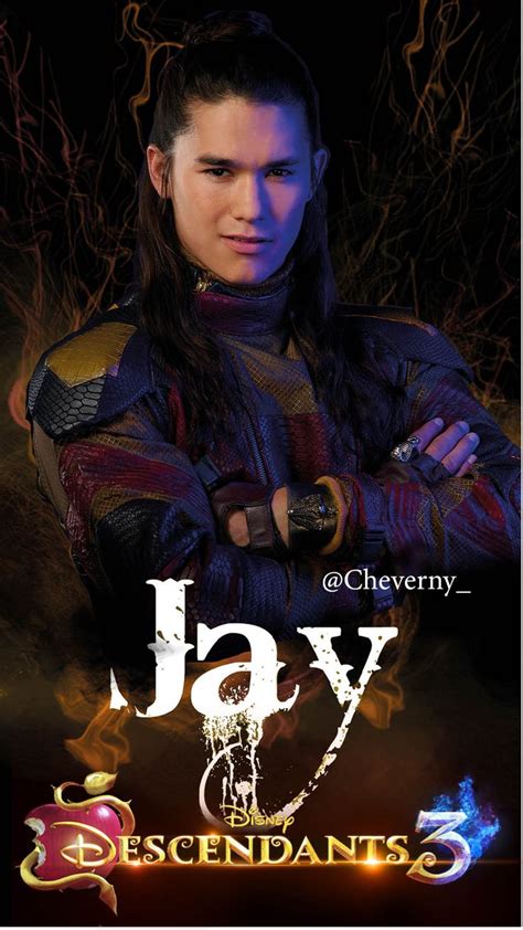 Descendants 3 Phone Wallpaper Jay With Logo Disney Descendants Songs