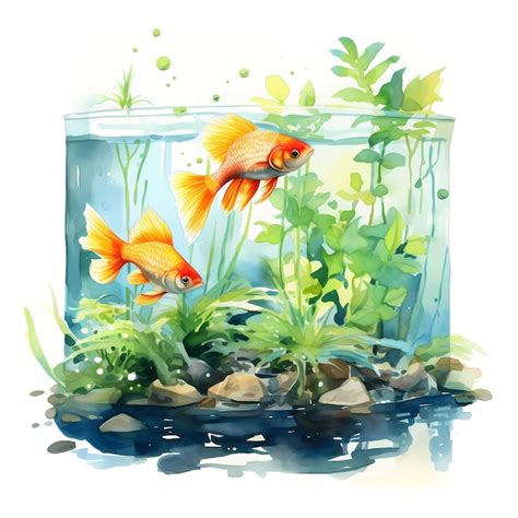 Premium Photo Aquarium Aquarium In Jar Tropical Fish Clipart