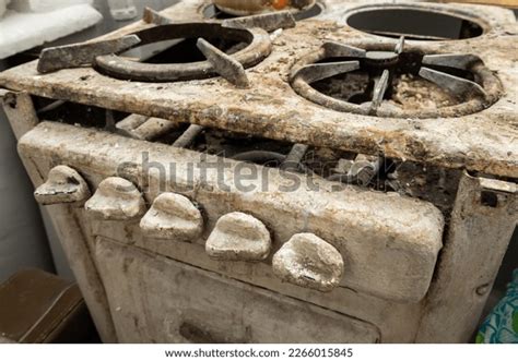 Old Dirty Gas Stove Abandoned House Stock Photo Shutterstock