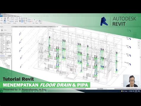 Tutorial Autodesk Revit Mep Menempatkan Floor Drain Pipa Youtube