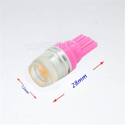 10x Pink T10 LED Bulbs W5W 168 194 Car Wedge Side Marker Interior Dome