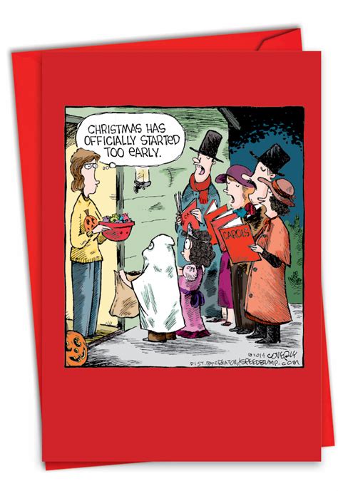 Halloween Carolers: Funny Christmas Card