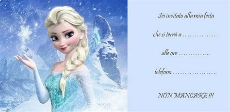 Biglietti Inviti Frozen Gratis Inviti Frozen Frozen Birthday Party