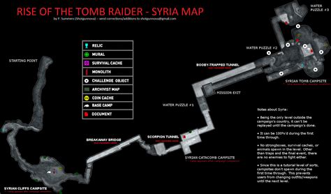 Rise Of The Tomb Raider Syria Map Png Neoseeker Walkthroughs