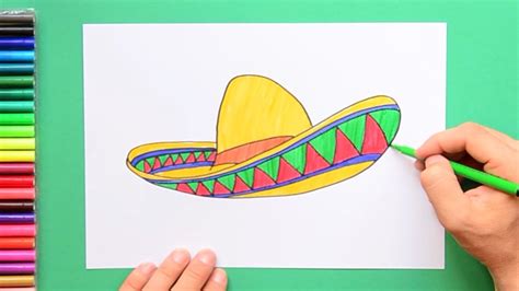 How To Draw A Sombrero Youtube