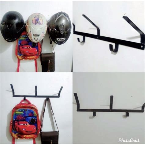 Jual Rak Helm Dinding Hanger Helm Dinding Shopee Indonesia