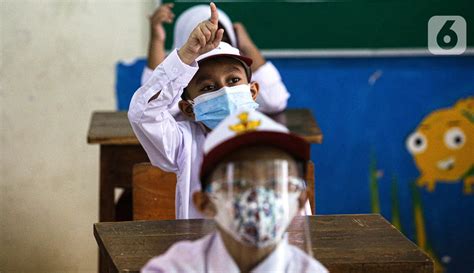 FOTO Uji Coba Pembelajaran Tatap Muka Terbatas Di Jakarta Foto