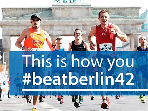 Generali Berliner Halbmarathon Das Richtige Tempo F R Den Bmw Berlin