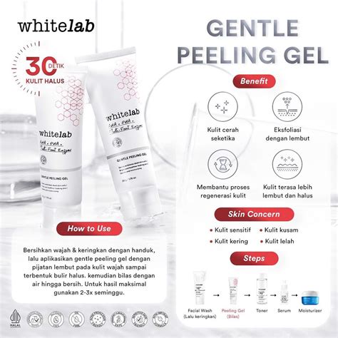 Jual Whitelab Gentle Peeling Gel Gel Pengangkat Sel Kulit Mati Untuk