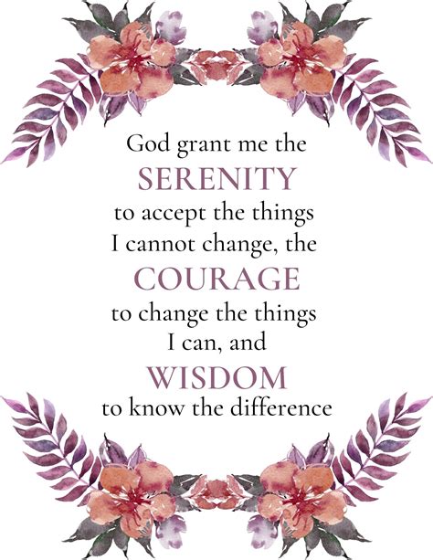 Free Serenity Prayer Printables