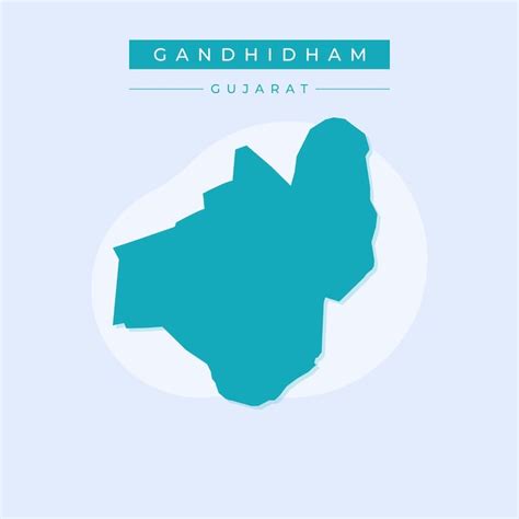 Premium Vector | Vector map of gandhidham illustration