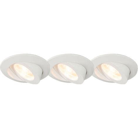 Qazqa Relax Led Spot Encastrable Lumi Re Mm Blanc