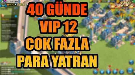 40 GÜNLUK HESAP VE VIP 12 COK FAZLA PARA YATRAN OYUNCU 112 RISE OF