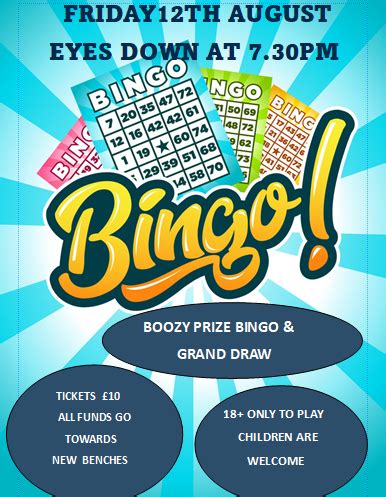 Buckland Community Centre On Line Boozy Bingo Th August