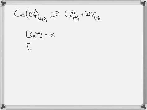 Solved If Z Represents The Molar Solubility Of Ca Oh What Is The