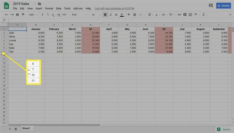 How To Hide Or Unhide Rows In Google Sheets