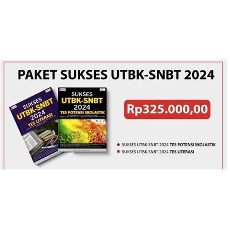 Jual Buku Paket Sukses Utbk Snbt Tes Potensi Skolastik Dan Tes