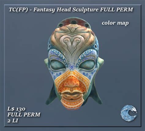 Second Life Marketplace Tc Fp Fantasy Head Sculpture Full Perm