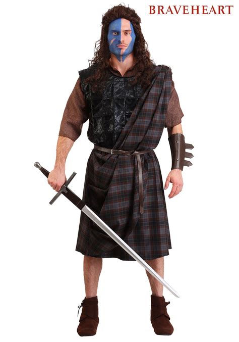 Braveheart Mens Classic Costume Movie Cosutmes