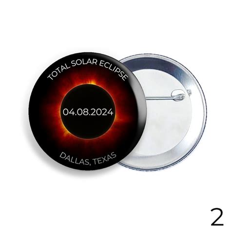 2024 Solar Eclipse Button Pins Or Magnets April 8 2024 Eclipse