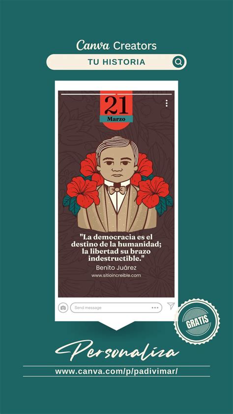 Plantilla Gratis Y Editable En Canva De Tu Historia Para El Natalicio