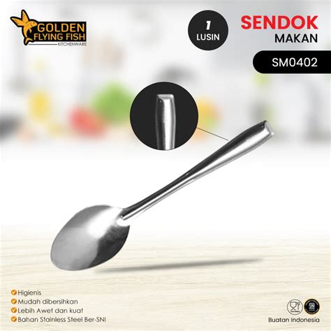 Jual Arwana Houseware Sendok Makan Stainless Steel SM0402 Golden