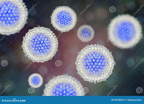 Hepatitis C virus model stock illustration. Illustration of medical ...