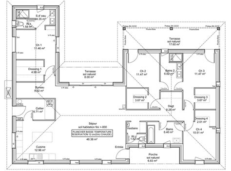 Plan Maison Contemporaine En U Le Monde De L A