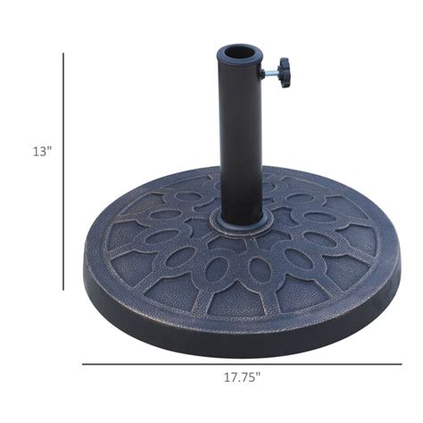 Miki Shinly Umbrella Bases Black Patio Umbrella Base AB-1397-04JJ at Lowes.com