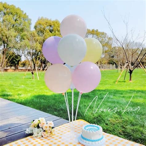 1 Set 70cm Balloon Column Upright Table Balloon Stand Set Balloons