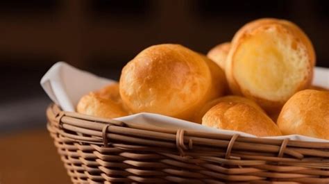 Premium Ai Image Brazilian Cheese Bread Or Pao De Queijo Traditional