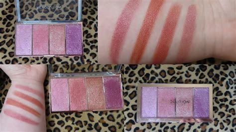 Makeup Revolution Vintage Lace Blush Review Swatches Youtube