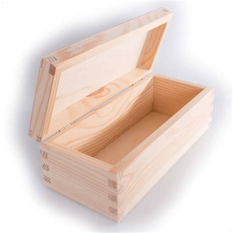 Unfinished Wooden Storage Boxe Memory Keepsake Box With Lid Etsy