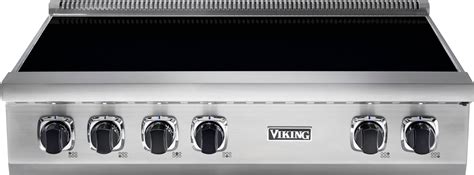 Viking 36-inch wide Induction Rangetop Stainless/Black glass ...