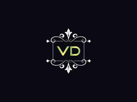 Simple Vd Logo Letter, Capital VD Luxury Logo Icon Vector 17786987 ...