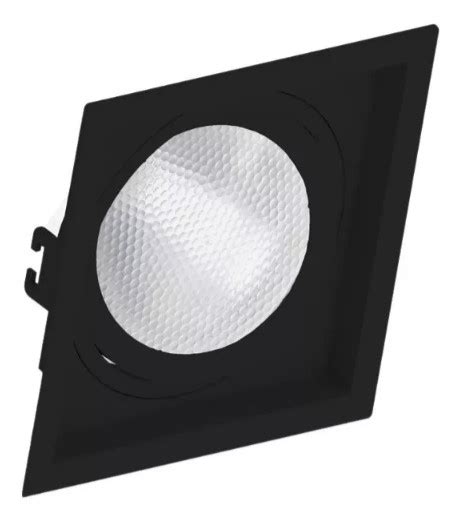 Spot Embutir Led Par Preto Alr Materiais El Tricos