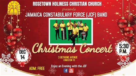 Jamaica Constabulary Force Jcf Band Christmas Concert At Rthcc Youtube