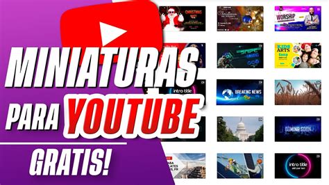 Cómo hacer Miniaturas para YouTube Plantillas editables Descarga