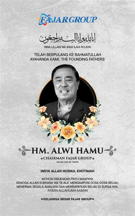 Mengenang Hm Alwi Hamu Buku Yang Tak Kunjung Selesai Fajar