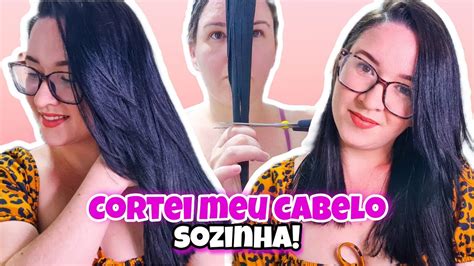 Cortei Meu Cabelo Em Casa Corte Em U Youtube