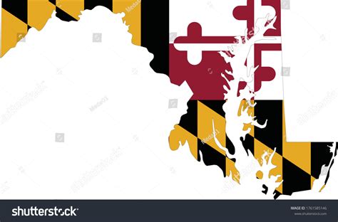 1,064 Maryland flag map Images, Stock Photos & Vectors | Shutterstock