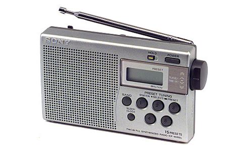 Radio Sony Icf M Ls Argent Darty