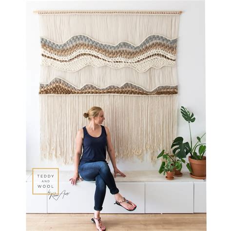 Extra Large Macrame Wall Hanging Woven Wall Art Big Fiber Etsy