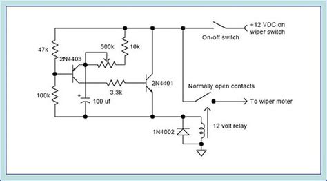 Intermittent Wiper Control Circuit Diagram