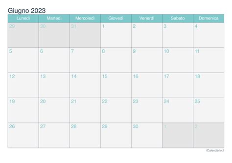 Calendario Giugno Da Stampare Icalendario It Riset