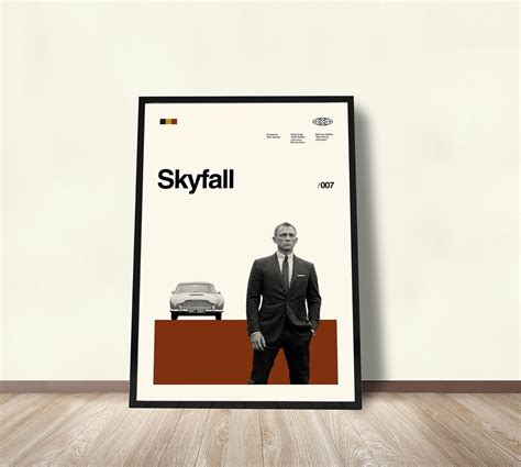 Skyfall Movie Poster Skyfall Retro Minimalist Movie Poster - Etsy